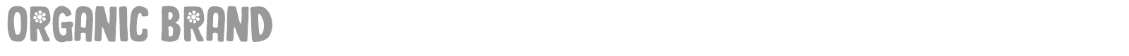 Organic Brand font preview